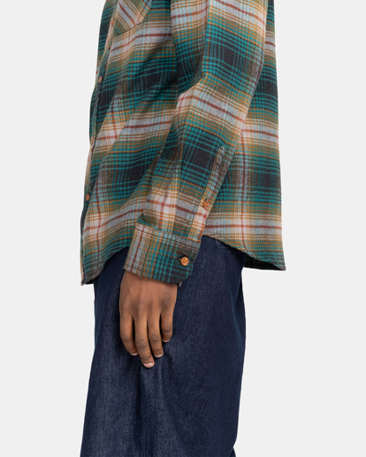 5 Lumber Flannel Shirt Green ELYWT00109 Element