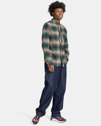 6 Lumber Flannel Shirt Green ELYWT00109 Element