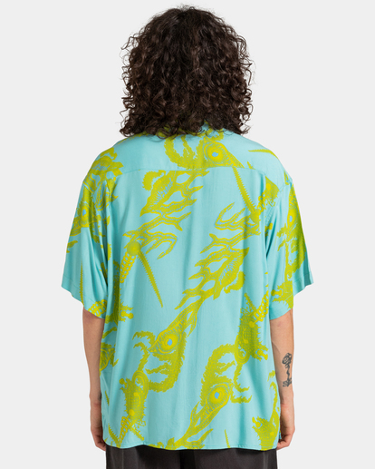 6 Element x Tetsunori Tawaraya Phoenix - Chemise manches courtes Unisex Bleu ELYWT00128 Element