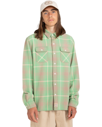 6 Element x Polo Ralph Lauren - camicia a maniche lunghe Unisex Green ELYWT00145 Element