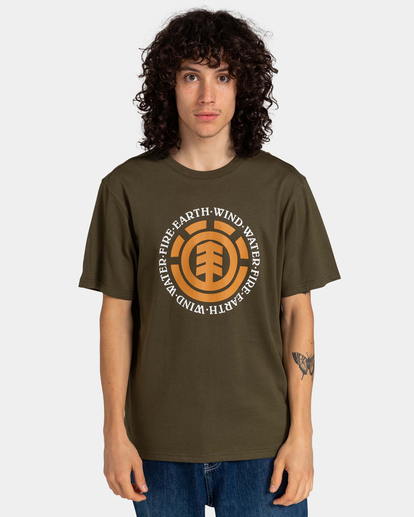 2 Seal - T-Shirt for Men Brown ELYZT00156 Element