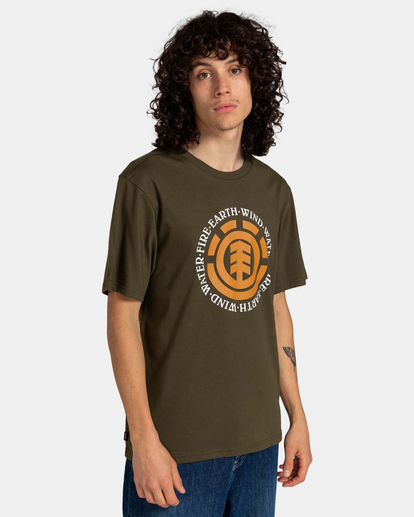 3 Seal - T-Shirt for Men Brown ELYZT00156 Element