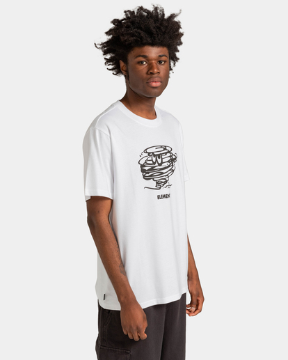 3 Stormy - Camiseta para Hombre Blanco ELYZT00174 Element