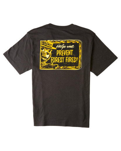 1 Smokey Bear x Element Forest Fires T-Shirt Black ELYZT00316 Element