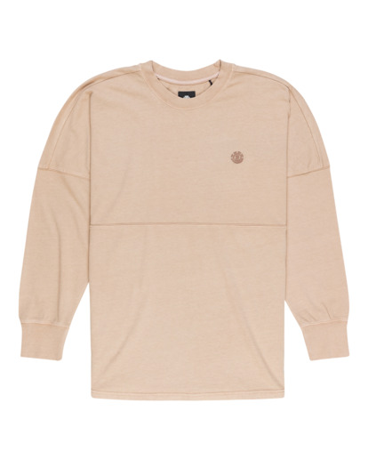 0 Belfair - Long Sleeve T-Shirt for Men Beige F1KTC4ELF2 Element