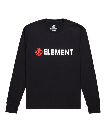 0 Blazin - Bio-Longsleeve für Männer Schwarz F1LSE6ELF2 Element