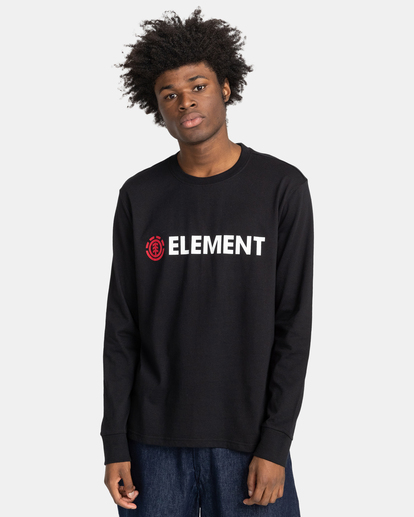 2 Blazin - Bio-Longsleeve für Männer Schwarz F1LSE6ELF2 Element