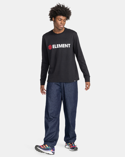 4 Blazin 2022 - Organic Long Sleeve T-Shirt for Men Black F1LSE6ELF2 Element