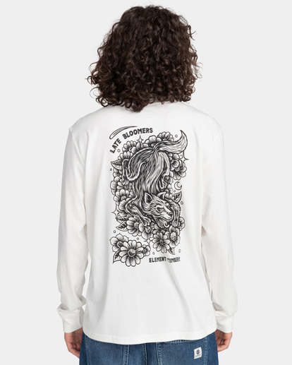 6 Element x Timber! Prowl - Organic Long Sleeve T-Shirt White F1LSE8ELF2 Element