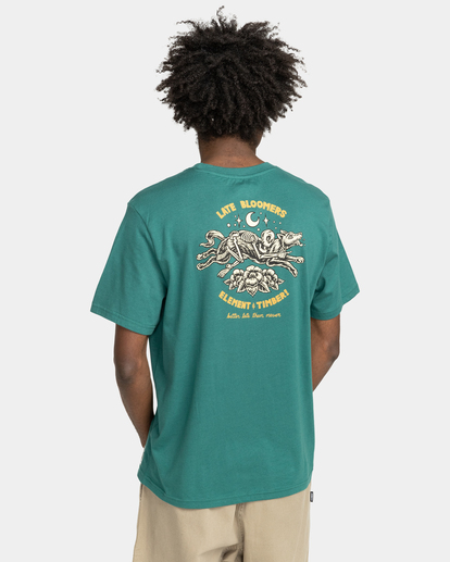 5 Element x Timber! Rider - Organic T-Shirt Green F1SSN8ELF2 Element