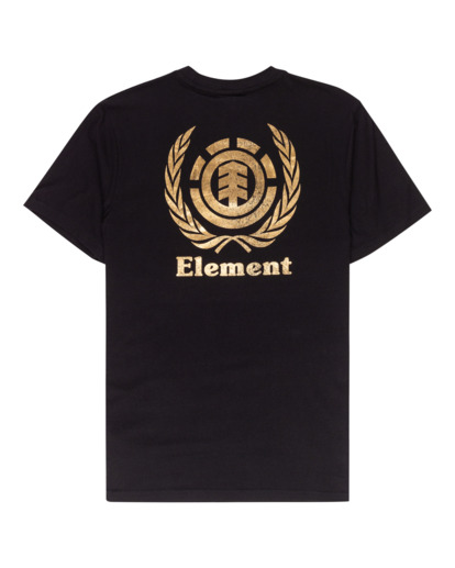 1 Wreath - Camiseta Orgánica para Hombre Negro F1SSP8ELMU Element