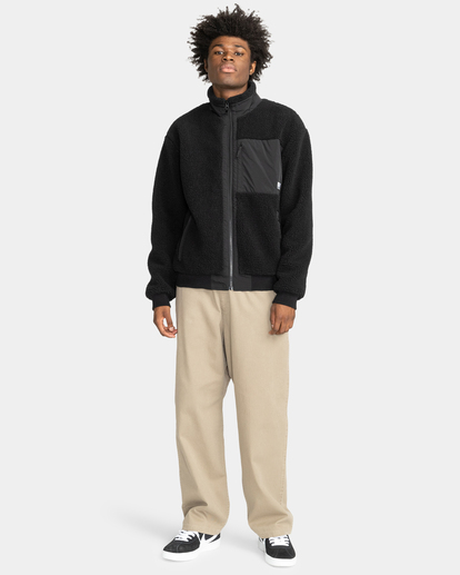 6 Wolfeboro Oak 2.0 2022 - Polaire sherpa zippée pour Homme Noir F1WAB2ELF2 Element