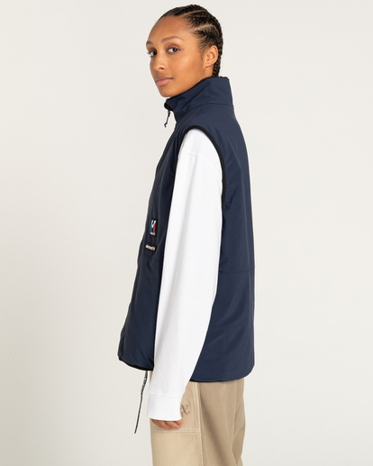 12 Millet x Element High - Reversible Polar Fleece Vest Blue F1WAC1ELF2 Element