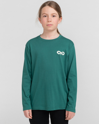 2 Infinity - Organic Long Sleeve T-Shirt for Boys Green F2LSB4ELF2 Element