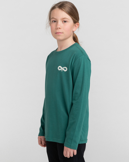 3 Infinity - Bio-Longsleeve für Jungen Grün F2LSB4ELF2 Element