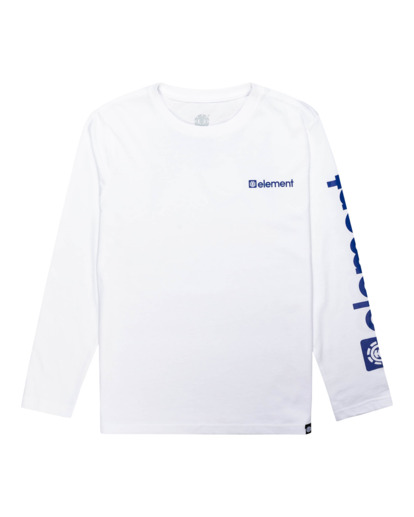 0 Joint 2.0 - Organic Long Sleeve T-Shirt for Boys White F2LSB5ELF2 Element