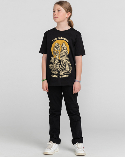 5 Element x Timber! Prowl - T-shirt manches longues en matière biologique pour Enfant Noir F2LSB6ELF2 Element