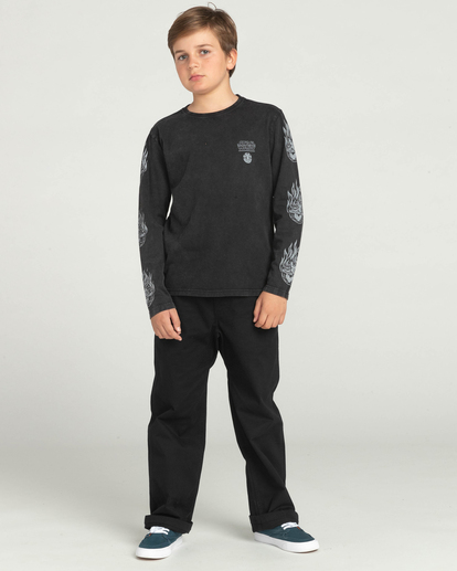 4 STAR WARS™ x Element Deathstar 2022 - T-shirt manches longues en matière biologique pour Enfant Noir F2LSB7ELF2 Element