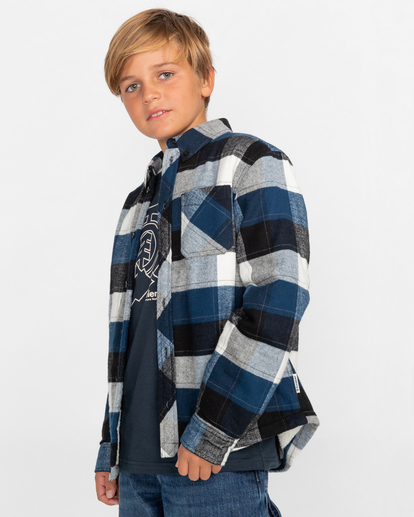 3 Philip - Long Sleeve Flannel Shirt for Boys  F2SHA2ELF2 Element