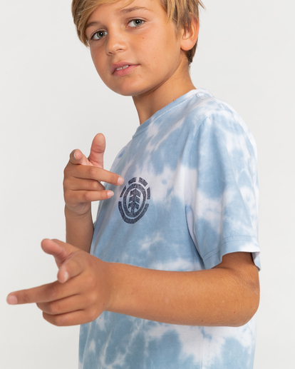 4 Fingerprint - Organic T-Shirt for Boys Blue F2SSD7ELF2 Element