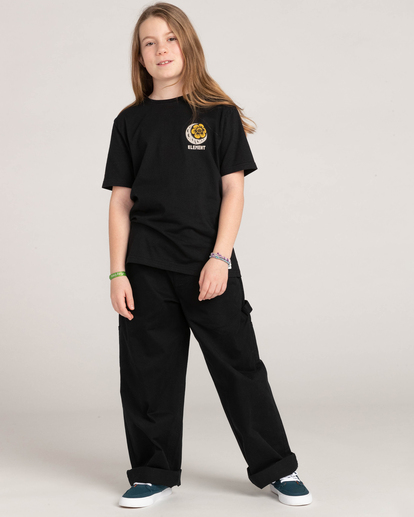 3 Element x Timber! Prowl 2022 - T-shirt en matière biologique pour Enfant Noir F2SSE9ELF2 Element