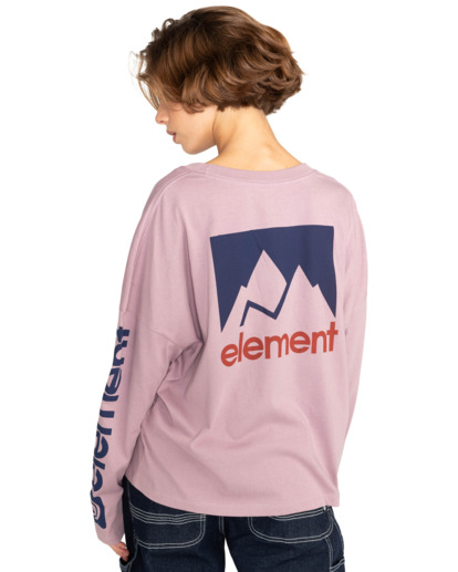 5 Joint 2.0 2022 - T-shirt manches longues en matière biologique pour Femme Violet F3LSC7ELF2 Element