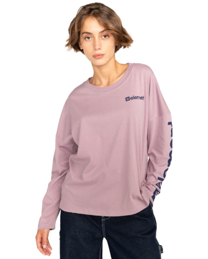 2 Joint 2.0 - Organic Long Sleeve T-Shirt for Women Purple F3LSC7ELF2 Element