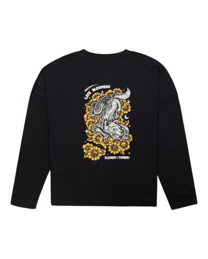 1 Element x Timber! Prowl 2022 - T-shirt manches longues cropped Noir F3LSC8ELF2 Element