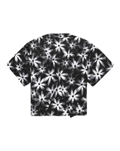 1 Kana Flowers - Camisa de Manga Corta para Mujer Negro F3SHA1ELF2 Element