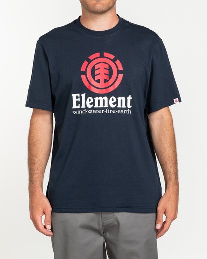 1 Vertical - Short Sleeve T-Shirt for Men Grey N1SSG4ELP9 Element