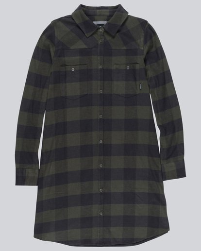 0 More To It - Shirt Dress Green Q3DRA4ELF9 Element