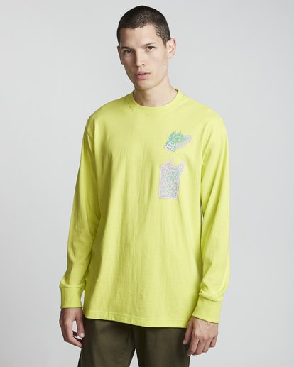 3 Tetsunori Tawaraka Space Typhoon - Long Sleeve T-Shirt for Men Yellow S1LSB4ELP0 Element