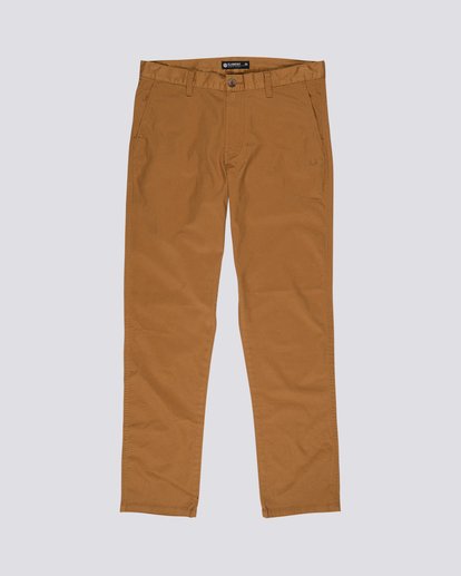 0 Howland Classic - Pantaloni Chino da Uomo Brown S1PTA5ELP0 Element