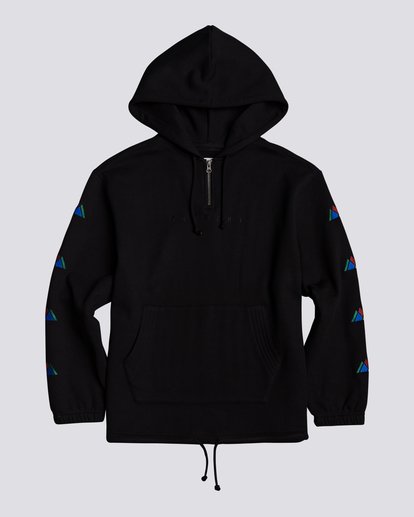 Black diagonal gradient zip hoodie on sale