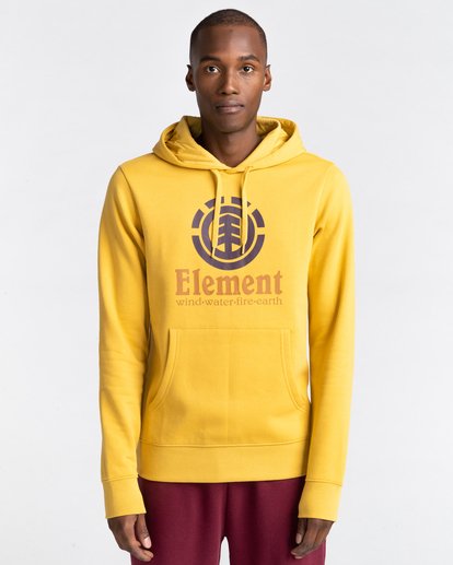 1 Vertical - Sweat à capuche pour Homme Jaune U1HOB3ELF0 Element