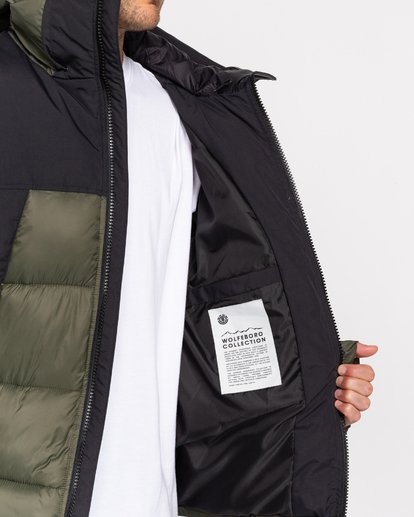 3 Wolfeboro Dulcey - Water-Resistant Jacket for Men Green U1JKD6ELF0 Element