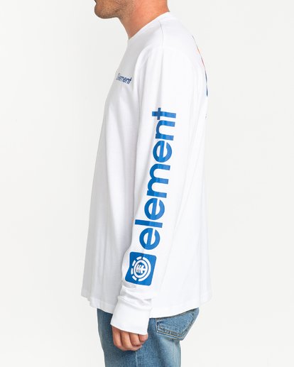 3 Joint - Long Sleeve T-Shirt White U1LSA6ELF0 Element
