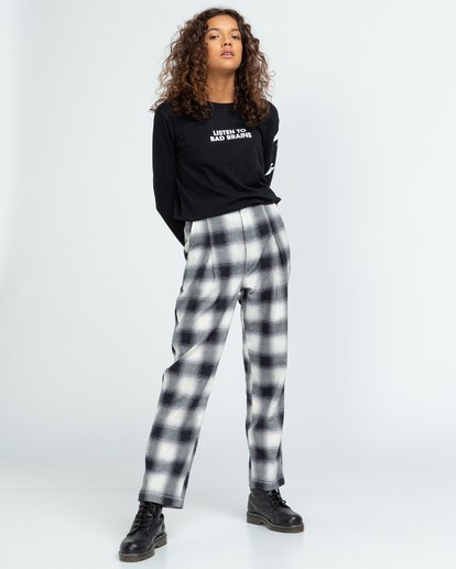 4 Trigga - High Waist Trousers for Women Black U3PTA5ELF0 Element