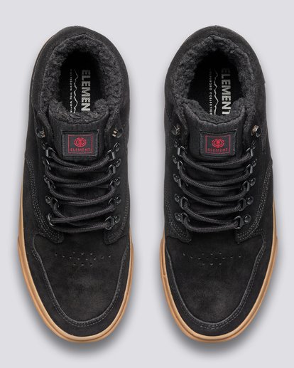 3 Wolfeboro Topaz C3 - Recycled & Organic Mid-Top Shoes for Men Black U6TM3101 Element