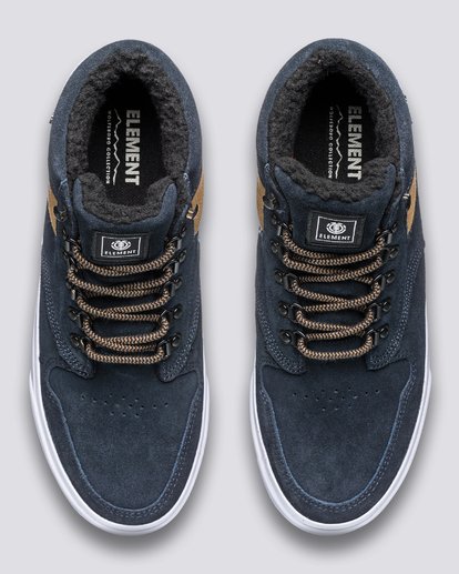 3 Wolfeboro Topaz C3 - Recycled & Organic Mid-Top Shoes for Men Blue U6TM3101 Element