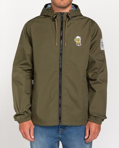 0 Peanuts Alder Light - Lightweight Water Resistant Jacket for Men Green W1JKD4ELP1 Element