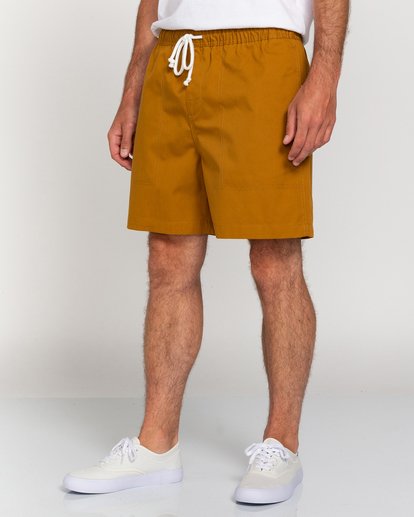 3 Manual Twill 17" - Elasticated Shorts for Men Gray W1WKC4ELP1 Element