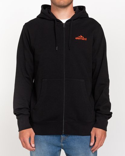 2 Duggar - Zip-Up Hoodie for Men Black W1ZHB1ELP1 Element