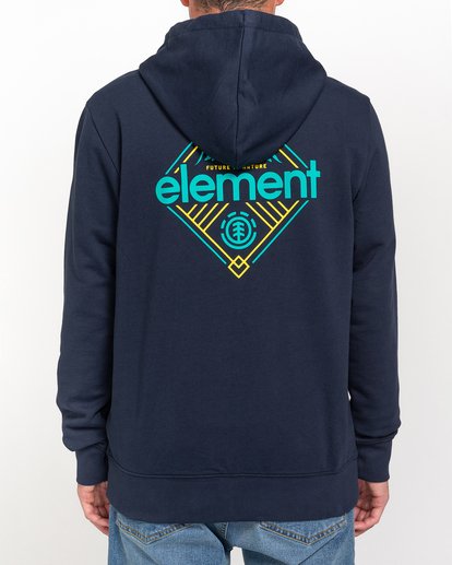 3 Duggar - Zip-Up Hoodie for Men Blue W1ZHB1ELP1 Element