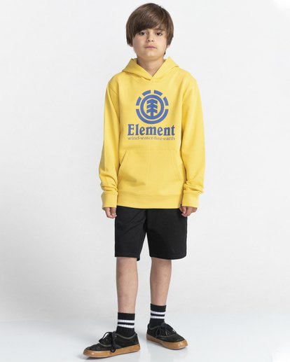 2 Vertical - Sweat à capuche pour Garçon Jaune W2HOA6ELP1 Element