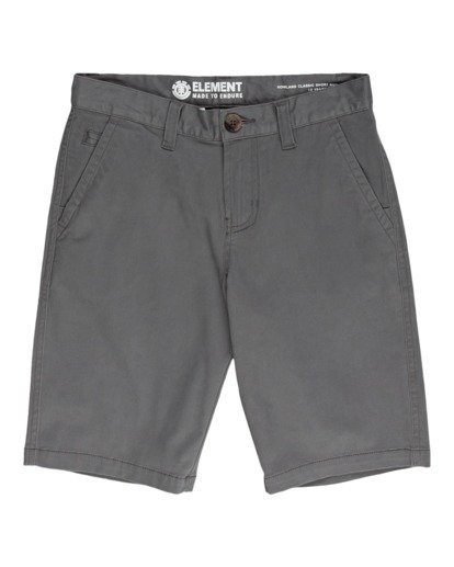 0 Howland Classic - Chino Shorts for Boys Gray W2WKB1ELP1 Element