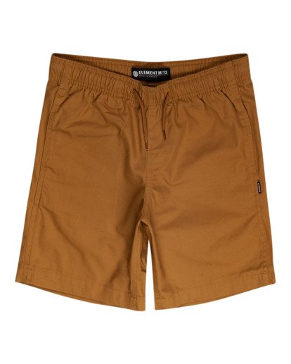 0 Vacation - Elasticated Shorts for Boys Gray W2WKB3ELP1 Element