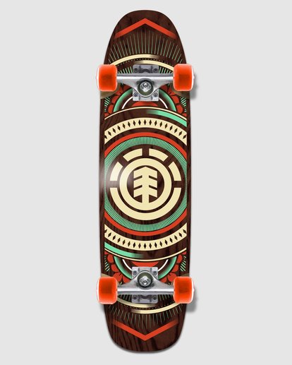 0 HATCHED CRUISER 8.75 COMPLETE SKATEBOARD Multicolor W4DCPB9 Element