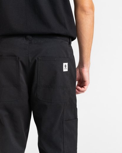 4 Highwater Work - Trousers for Men Black Z1PTC1ELF1 Element