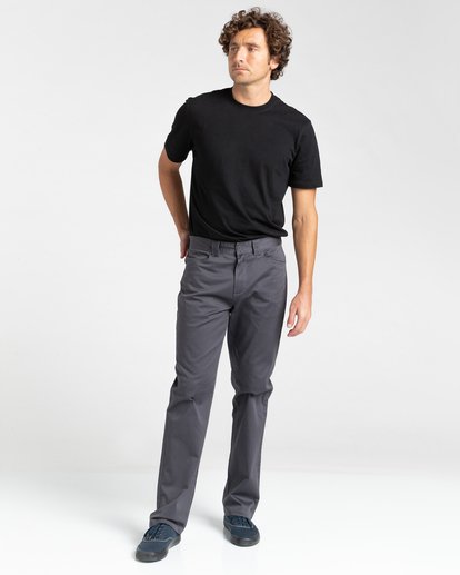 4 Sawyer - Pantaloni Chino voor Uomo Black Z1PTC4ELF1 Element